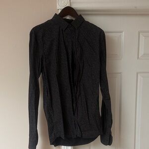 J.Lindeberg Men's Black Button-Down Shirt